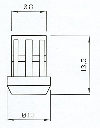 fittings Foster gomme anti-rayures pour grille cuisine gaz 4 pièces P0003