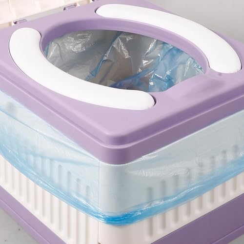 Siège de toilette de camping pliable longue durée en PP de haute résistance avec assise PVC