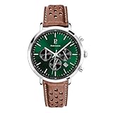 Diamètre : 43 mm Pierre Lannier Hommes sans Mouvement à Quartz Montre avec Bracelet en Cuir 219G164