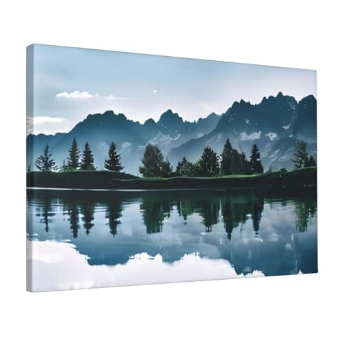 Toile paysages naturels sans cadre pour apaiser l'ambiance de la chambre