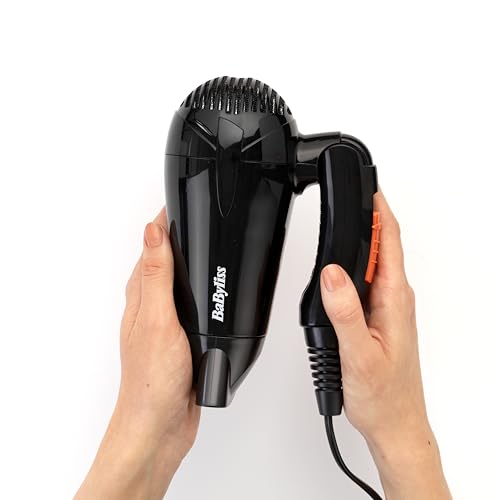BaByliss Haartrockner Travel Folding – Leichter und leistungsstarker 2000W Föhn, Universalspannung, weltweit einsetzbar… – Ansicht 2