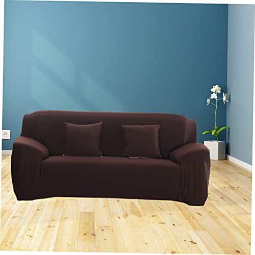 Housse de canapé extensible brune anti-déchirure contre les griffes - 6