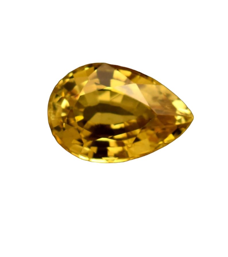 Saphir jaune naturel facetté GH_NAT_11880 de qualité gemme poire