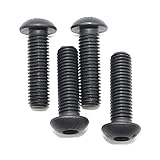 FullerKre M8-1.25x35mm Black Oxide Finish Button Socket Cap Screw,(Pkg of 20)