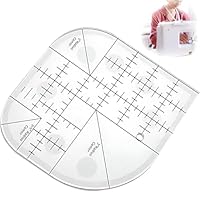 1 Stück Gebogene Eckschneider,Patchwork Lineal,Nähschablone Nähen-Patchwork-Lineal,Kurvenschneidelineal, Nähschablone Patchwork,Schablonenlineal Mit Runden Kanten,Für Nähen Schneiderei Kunsthandwerk