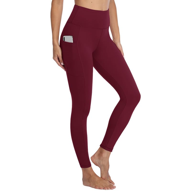 Gayhay Leggings Damen High Waist Sport Leggins mit Taschen Blickdicht Sporthose Lang Hose Bauchweg Laufhose für Sport Yoga Gym