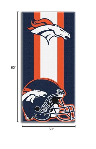 Image of Northwest NFL Denver Broncos Unisex-Adult Beach Towel, 30 inch x 60 inch, Zone Read Legacy
