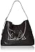 Produktbild Emporio Armani Damen Designer Leather Hobo Bag Embellished with EA Logo Umhngetasche, schwarz, Einheitsgröße