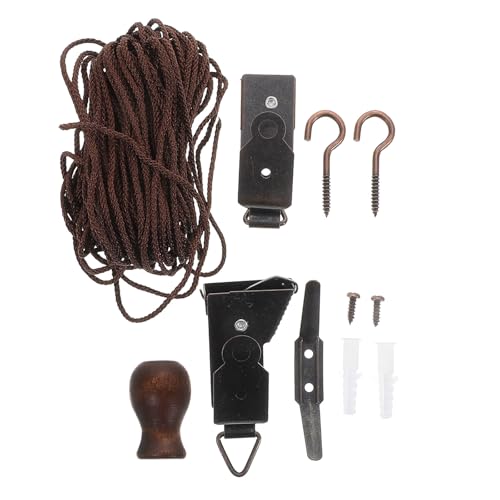 DECHOUS 1 Kit di Cordina per Tende in bambù Accessori per Tende a Pacchetto in bambù Viti Cieche Domestiche Parti di Riparazione per Tende Persiane Corda per Tende Poliestere