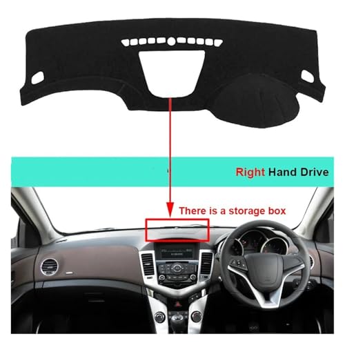 DashMat para Chevy Cruze 2009-2014 con protección anti-sun de 2 capas 5