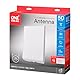 Unbekannt One for All – 3G/4G/5G-blockfilter – DVB-T2 Außenantenne– Digital-TV 4K Ultra HD – Signal Clear-Technologie – 0 bis 50 km Reichweite – Weiß – SV9455-5G