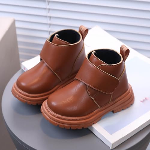 IWIHMIV Girls Ankle Boots Boys Outdoor Lace Up Side Zipper Comfortable Non Slip Walking Boots Round Toe Short Booties3