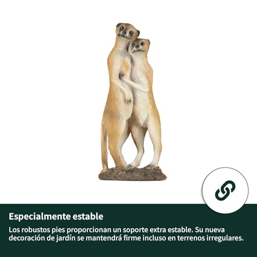 Figuras de suricatas de resina para exterior grandes y figuras de jardín resistentes VERDOBA 8