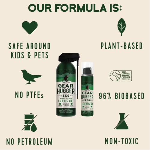 Image of Gear Hugger Multipurpose Lubricant Combo, Plant-Based (11oz + 3oz Bottles)