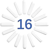 ONiLAB 16PCS 8 * 30mm Magnetic Stirrer Mixer Stir Bars, White Color, Stir Rod Magnetic, Laboratory M