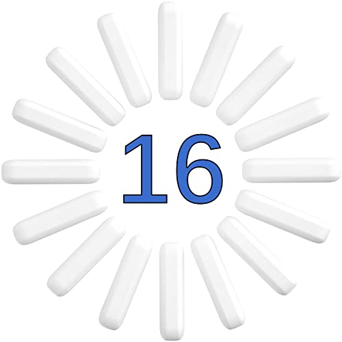 Onilab 16Pcs 8 * 30Mm Magnetic Stirrer Mixer Stir Bars, White Color, Stir Rod Magnetic, Laboratory Magnetic Stir Bar Set,Stir Plate Bar, Stir Plate Magnet Stick #TOP19