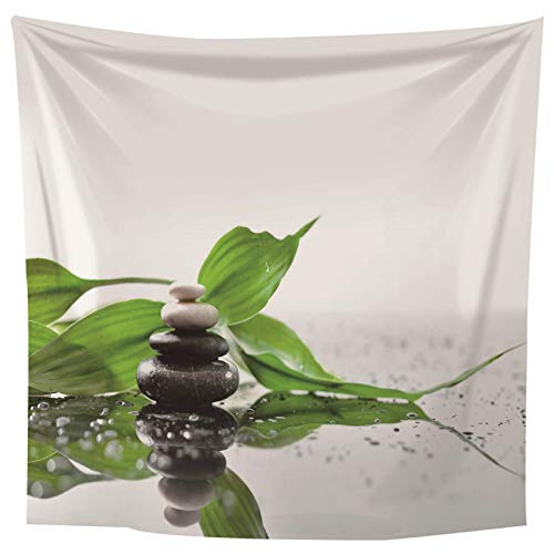 Tapiz de pared con estampado botánico de poliéster para salón o playa 6