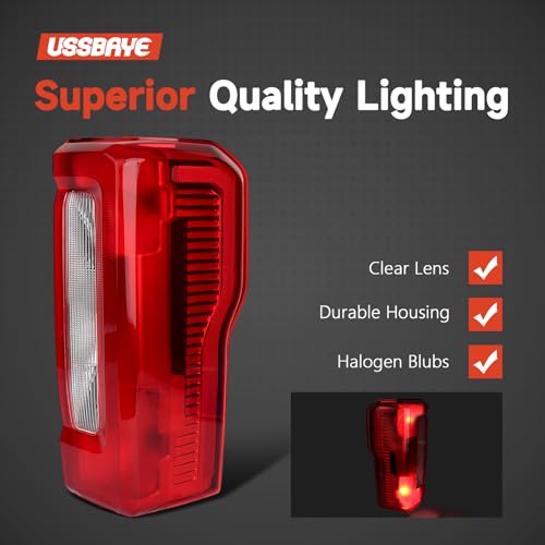 Image of Tail Lights Compatible with 2023 2024 2025 Ford F250 / F350 / F450 Super Duty XL XLT Taillights Rear Tail Light Assembly PC3Z13404D (Halogen NO Blindspot Right Passenger Side)