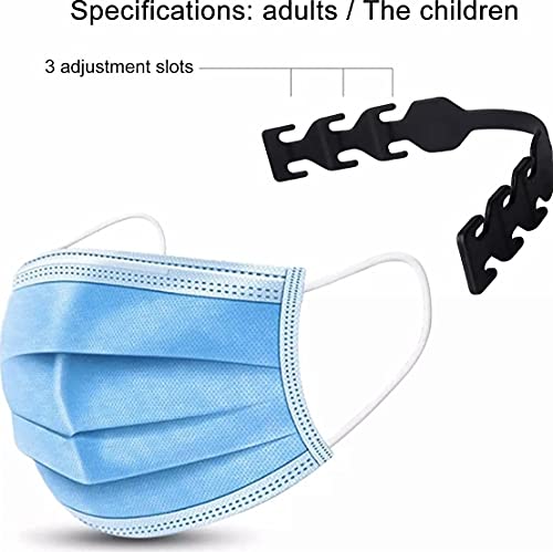 mask extender strap - 5pcs ear savers - universal size holder with 3 adjustment slots - enhanced flexibility - compatible with cloth and disposable masks - for kids and adults
