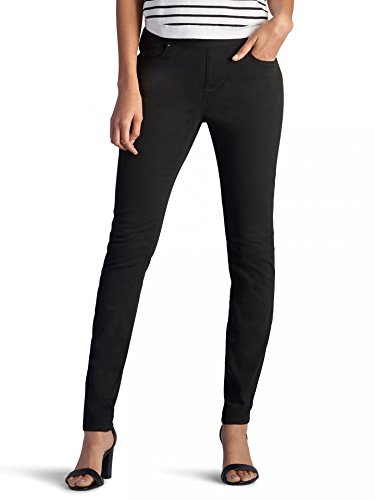 Lee Women's Missy Modern Series Midrise Fit Dream Jean Harmony Pull On Legging, Luxe Gray, 12