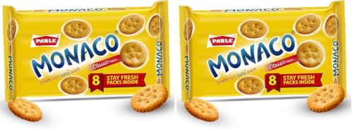 Image of Parle Monaco Classic, 371.2g /400g (Weight May Vary) (Pack of 2)