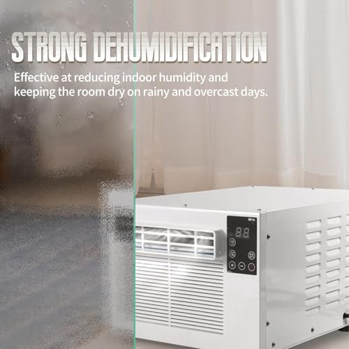 Kompaktowy przenośny klimatyzator 280W, Mini klimatyzator do sypialni i akademika, cichy osuszacz chłodzący z kółkami, energooszczędne chłodne pudełko do małych przestrzeni do 5sqm