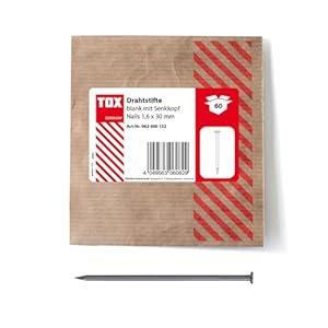 TOX Drahtstifte 1,6x30 mm Senkkopf 60 STK