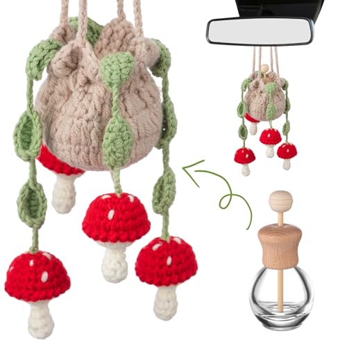 DaisyInner Cute Crochet Plant Car Freshener