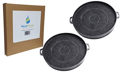 AquaHouse Lot de 2 filtres pour hotte de cuisine à charbon compatibles avec FAR, Fagor, Faure et différentes marques de filtre de hotte de 210 mm (CHF02F)