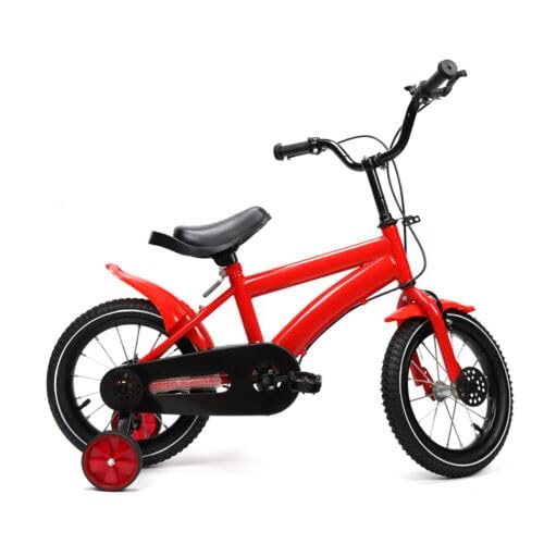Cutycaty Kinderfahrrad 14 Zoll Fahrrad Kinderrad mit Stützräder Kinder Fahrrad ab 3-6 Jahre für Jungen & Mädchen Rot – Bild 4