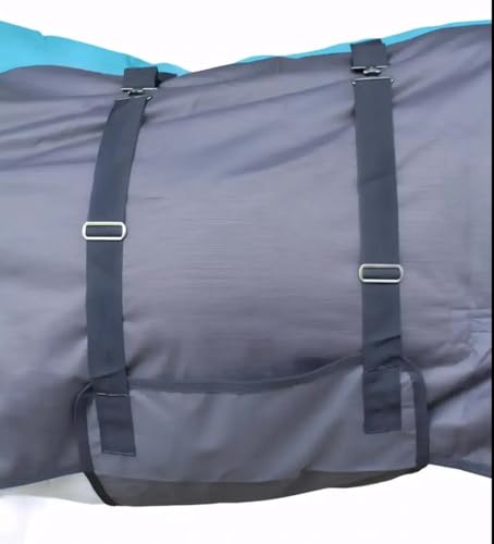 Image of 1200D Horse Turnout Blanket Waterproof, Breathable, Heavy-Weight Winter Blanket with 300g Fill, Ripstop Outer Shell