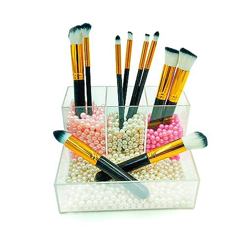 Porta Maquiagem Acrilico Organizador de Maquiagem Acrilico Caixa Organizadora Acrilico 4 Compartimen