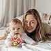 Baby Teething Toys, Baby Teethers Montessori Sensory Toys for 0-6 6-12 Months, Gifts for 1 Year Old Boys Girls Infant Newborn 0 3 6 9 12 18 Months Toys- Red