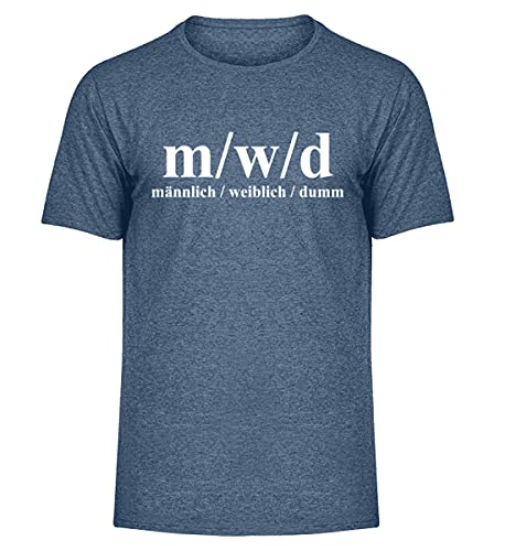 T-shirt mélangé pour homme XL bleu marine chiné haut confortable
