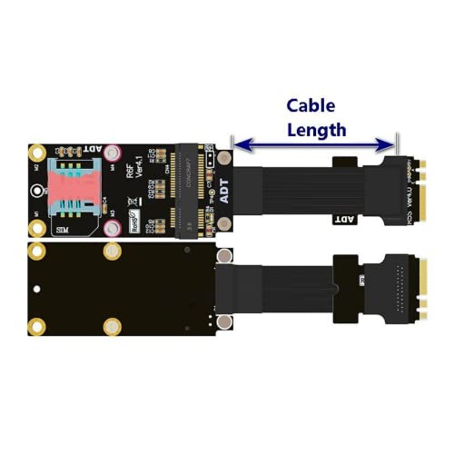 Cable de expansión M.2 WiFi A.E clave a mini PCIe 4.0 R56SF de 10 cm 3
