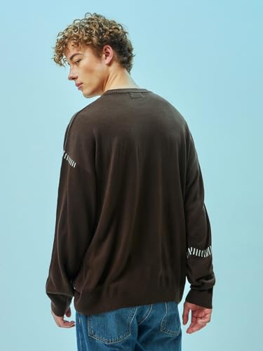 Image of Bewakoof Acrylic Men's Round Neck Sweater