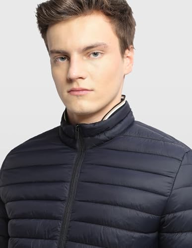 Image of Arrow sport men's solid regular fit packable jacket