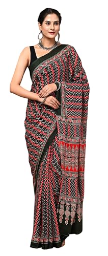 Robe sari indienne imprimée coton femme pour style traditionnel