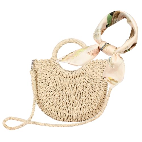Sac de plage en paille et écharpe en soie pour vos vacances