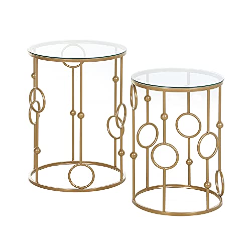 SET 2 PEZZI: Questo set è composto da 2 tavolini da caffè perfetti per decorare il salotto, la camera, l'ingresso o l'ufficio.