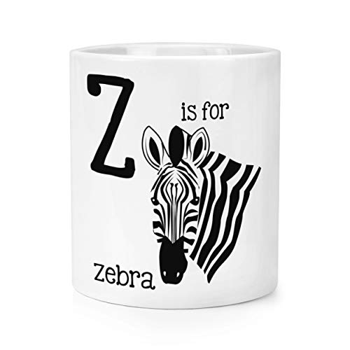 Carta Z Es para Cebra Brocha para Maquillaje Lápiz Pot