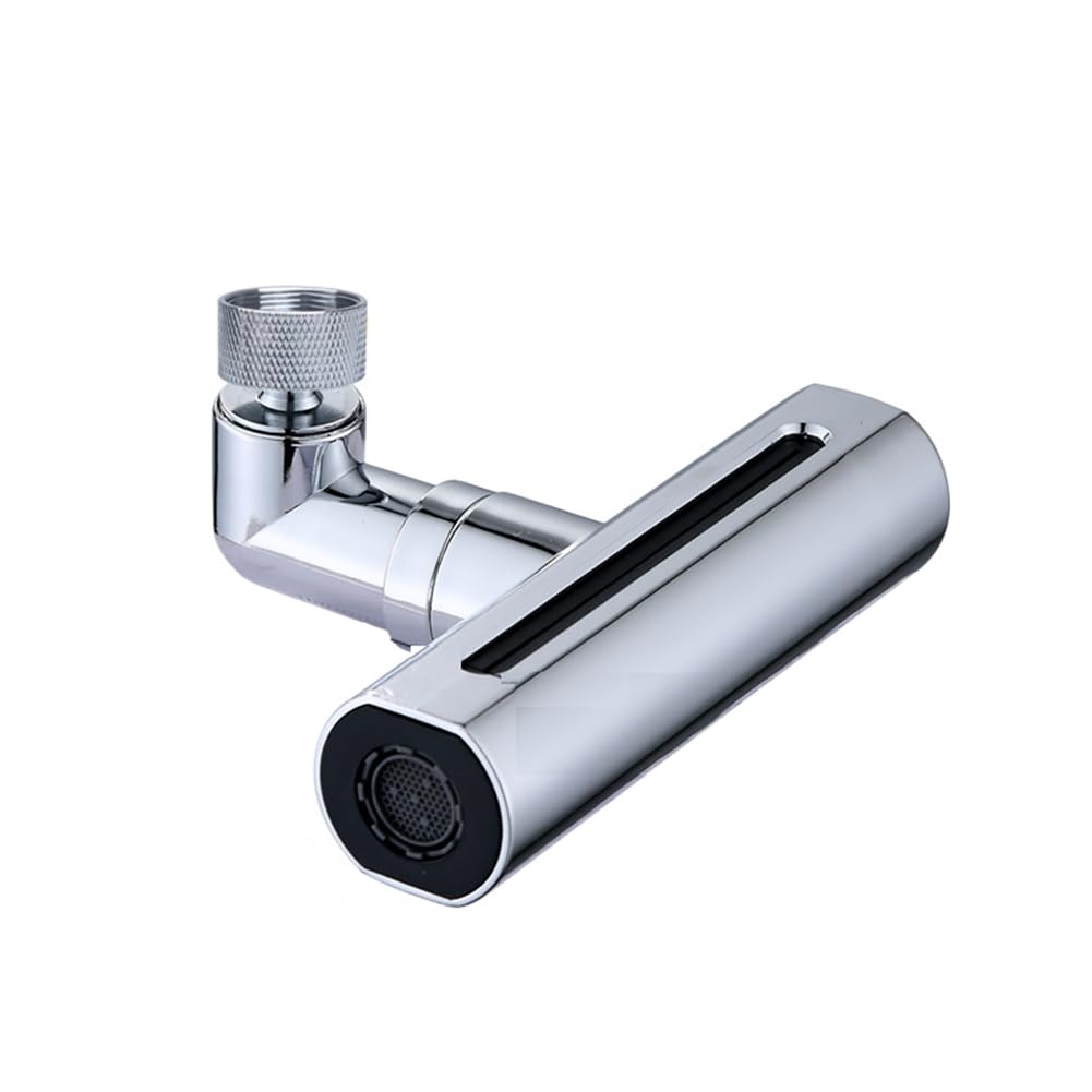 Littimoon Real Waterfall Kitchen Faucet Extension Adapter 720°Swivel 4 Mode Multifunctional Waterfall Pressurized Bubbler