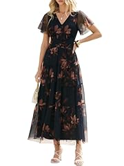 Brown Floral Dark Blue