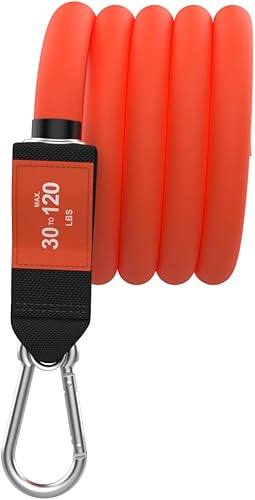 Miniatura 10 de Bodylastics Banda de resistencia apilable, banda de ejercicio de tubo de resistencia individual, bandas de entrenamiento patentadas con tecnología