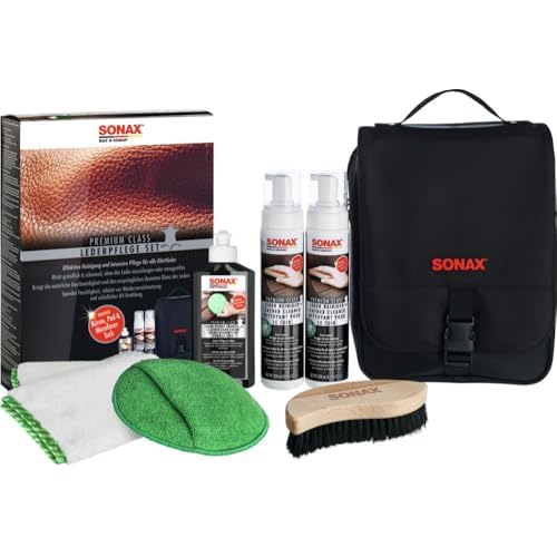 SONAX 281941 281.941 Premium Class Lederwartungssatz, Schwarz