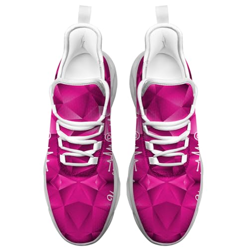 Breast Cancer Awareness Shoes Pink Ribbon Sneakers Running Walking Tennis Shoes for Women3