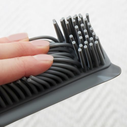 3 PAGEN® Tierhaar-Besen für Hartböden oder Teppich – Gummibesen zum effektiven Entfernen von Tierhaaren – 2-in-1 Abzieher und Besen – ausziehbarerer Stiel – hygienischer Besen aus Gummi – Bild 5