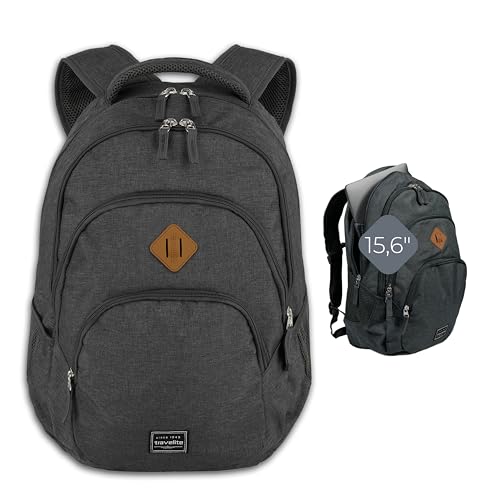 travelite Mochila, equipaje de mano con compartimento para portátil de 15,6 pulgadas, serie de equipaje BASICS …