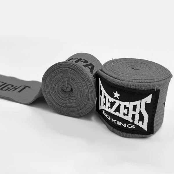 Geezers Boxing Prepare To Fight Hand Wraps for Inner Glovers, 3,4,5 Meter, with a hook and loop closure, Under Mitts Wrist Hand protection, punchbag, speedball, Sparring Training. (3M, Grey)
