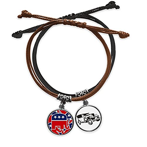 Bracelet éléphant républicain cadeau idéal emblème de l'Amérique